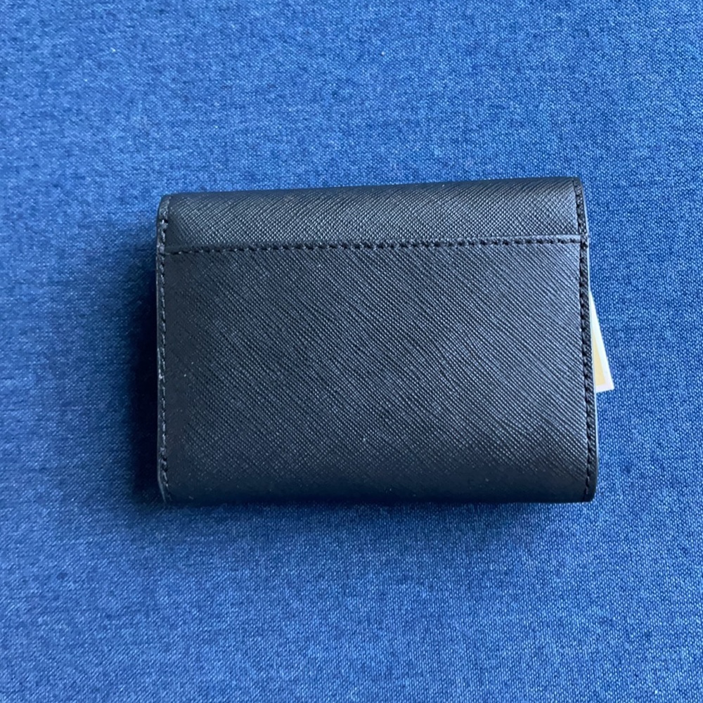 MICHAEL KORS JET SET TRAVEL MEDIUM FLAP BIFOLD WALLET BLACK - Picture 5 of 16